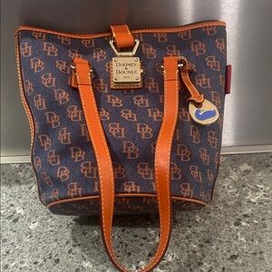 Dooney & Bourke Blue and Orange Tote